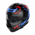 шлем интегрированный с козырьком NOLAN N80-8 ALLY N-COM 43 цвет черный/красный/синий, размер XL Unisex