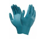 Disposable nitrile gloves Ansell TouchNTuff 92-600, 100 pcs, 0,12mm thick, size M (7,5-8), smooth palm, green