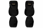 Seat cover seat Classic (black, material velour, series CLASSIC, EURO 6; seats integrated peatoedega; belt driver montowany w fotelu; belt kaasreisija montowany w fotelu) suitable for: DAF XF 1