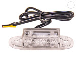 LED- äärivalo valkoinen lasilla 10-30V