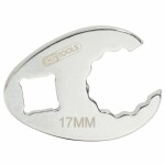 открытый ключ накидной 11mm, 12- гранная, 3/8" с отверстием, ks tools