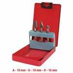 3-os cemented ending cutters set 10mm. ks tools