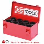 8-os. 3/4 pikk löökpadrunite kompl 24-36mm. ks tools