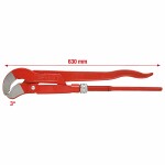Pipe wrench s 45* 3" l=630mm. ks-tools