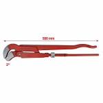 Pipe wrench s 45* 2" l=550mm. ks-tools