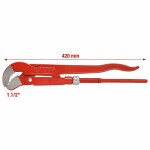 Pipe wrench s 45* 1,5" l=420mm. ks-tools