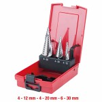 3-os. with steps cutters set. 4-12/4-20/4-30mm ks tools