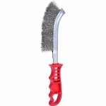 wire brush plastic handle stainless 225mm. ks tools