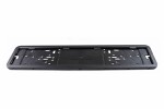 license plate frame metal stainless, color black