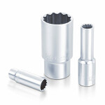 TOPTUL socket long 1/2" 30mm, number of points: 12