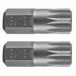 screwdriver head SPLINE M12 X 30 MM, S2 X 2pc