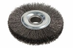 brush for cleaning wire, perifeerne, Braided, straight, 1pc., 120mm x 10mm, use: metal / steel