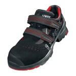 Työn sandal Uvex 1 85362 S1P SRC. Microvelour, composite toe cap. Perforated upper. Penetration resistant non-metalic flexible midsole. Extremely lightweight and breathable. Size 41