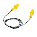 Korduvkasutatavad kõrvatropid koos juhe Uvex Whisper Supreme, yellow, SNR 30dB, suurus L, in a plastik mini kast
