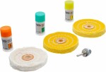 cleaning accessory polishing set to hard metals ( steel)