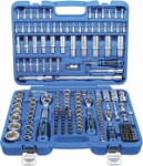 Socket wrenches set 1/4" + 3/8" + 1/2" 171 pc