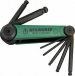 7-part. inside handle Hex wrenches set ball head 2.5-10mm beargrip