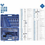 set wrenches socket, 216-pc, 1/4, 3/8, 1/2