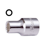socket 12-Point/y 1/2", dimensions meter: 28mm, type head: short, length. 43mm