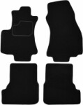 mats velour (front - rear, velour, set, 4pc, paint black, 5 seats) suitable for: OPEL ZAFIRA A 04.99-06.05 Van 5 osb. / 7 osb.