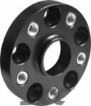 spacer 2pc (spacer) 25mm. 5x112 (66.6) (aud) bolts (14x1.50) fastening. black