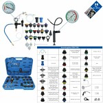 Master cooling system diagnostic kit, 28 parts