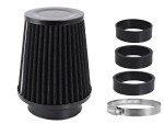 conic air filter black 120x130x90mm + adapters 60. 63. 70mm carmotion