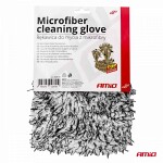 Microfiber glove black-white 25x18cm 600g/m2