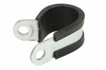 hose clamp, number 1pc., wide. 20mm, diameter 25mm (metal-rubber)