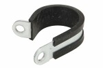 slack clip, kvantitet 1 st., bred. 15 mm, diameter 28 mm (metall-gummi)