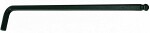 xl ilgio šešiabriaunis raktas su rutuliniu galu 4mm. 140 mm ilgio. fosfatuotas triumfas