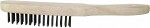 деревянная ручка Щетка по металлу 3-рядный triumf