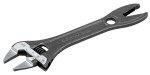 Adjustable wrench with thin jaws and alligator jaw 209mm max 32mm