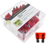 blade fuse 10a 50pc in plastic box carmotion