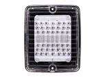 LED krypties šviesa, baltas stiklas 24v 110,00 x 130,00 x 45,00 mm