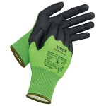 Safety gloves Uvex C500 foam, cut level 5, green, size 8