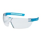 akiniai su apsauginiais rėmeliais uvex x-fit, uv 400, spalvoti lęšiai: balti, standartai: en 166; lt 170, spalva: mėlyna
