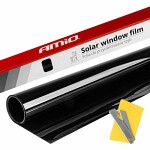 solar window film "Ultra Dark Black" 0,75x3m (1%) Amio