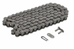 chain 420 D standard, number link 110 without o-ring black, connection method car fastener KAWASAKI KX 65 2002-