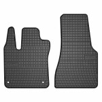 floor mats ( set, rubber, 2pc., paint black) SMART FORTWO 09.15- cabrio