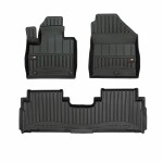 mats rubber (rubber, 3 pc, paint black) KIA SORENTO III 01.15-
