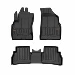 mats rubber (rubber, 3 pc, paint black) FIAT DOBLO 02.10-