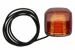 rear light left / right (LED, 12/24V, ohutuledega, with piduritulega, Side marker light, reflector, length cable: 0,2m, with LED with resistor)