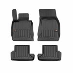 rubber mats (rubber / tpe, set., 4pc, paint black) suitable for: BMW 6 (E64) 04.04-08.10