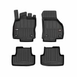 rubber mats (front part/rear, rubber / tpe, set., 4pc, paint black) suitable for: VW GOLF VIII 07.19-