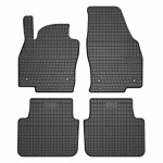 rubber mats (front part/rear, rubber, set., 4pc, paint black) suitable for: SKODA SCALA 02.19-