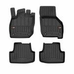 rubber mats (rubber / tpe, set., 4pc, paint black) suitable for: VW GOLF VIII 07.20-