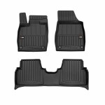 rubber mats (front part/rear, rubber / tpe, set., 4pc, paint black) suitable for: VW ID.3 11.19-