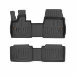 rubber mats (rubber / tpe, set., 2pc, paint black) suitable for: BMW I3 (I01) 08.13-