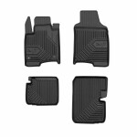 mats rubber, 4pc  No. 77, front - rear, tpe, set, paint black, suitable for: FIAT PANDA 01.20-, Hatchback